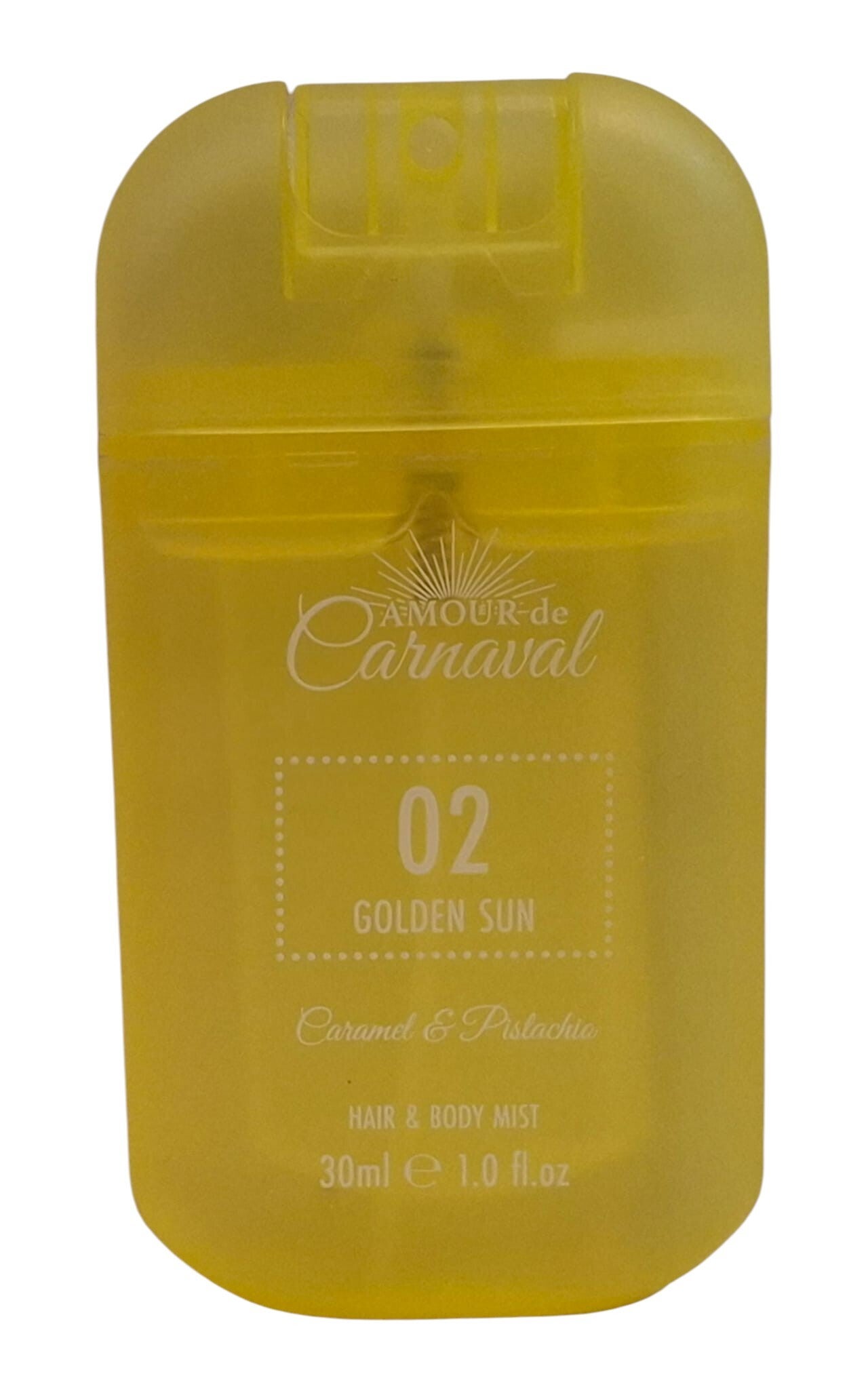 Amour de Carnaval 02 Golden Sun Hair & Body Mist – Caramel & Pistachio – 30 ml