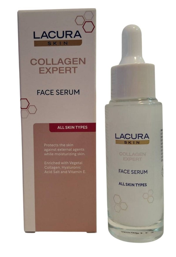 Lacura Skin Collagen Expert Gezichtsserum met Hyaluronzuur & Vitamine E 30 ml