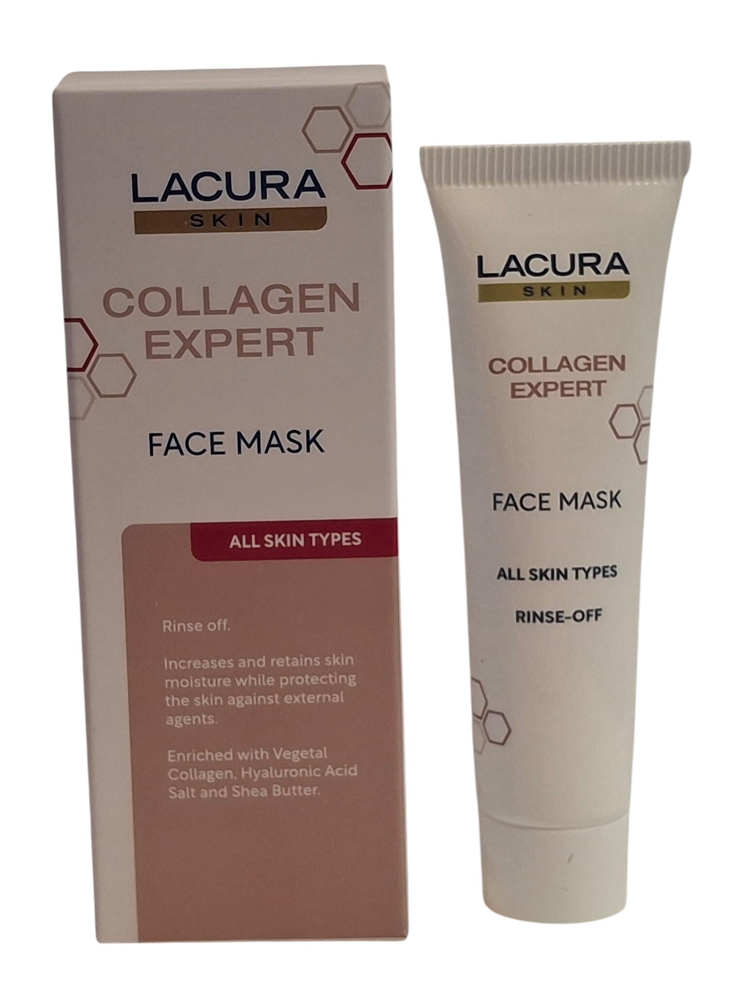 Lacura Skin Collagen Expert Gezichtsmasker met Hyaluronzuur & Sheaboter 12 ml