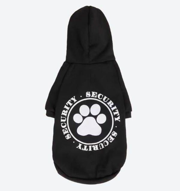 Hondenhoodie - Security - Zwart - Maat L - Hoodie Dog Coat - Hondentrui