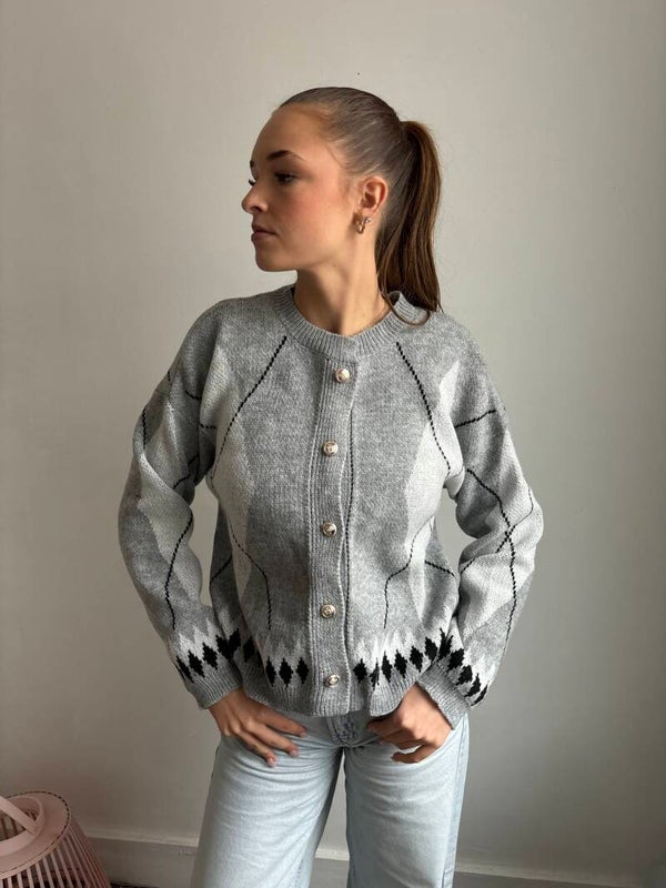 Grey cardigan