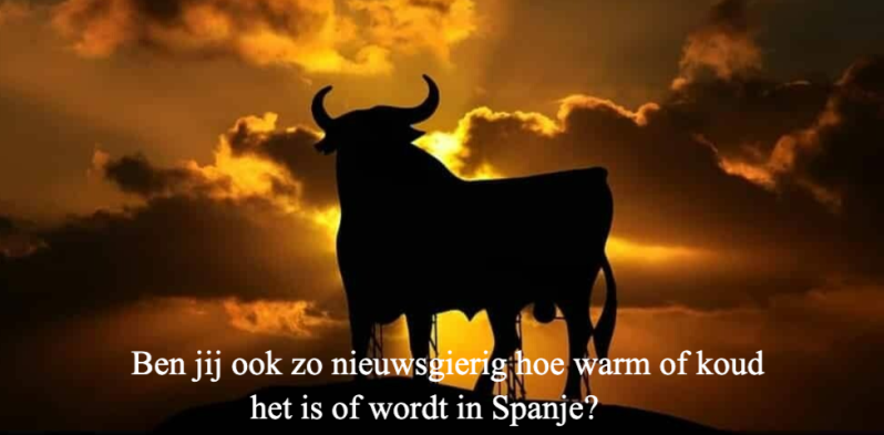 Ben jij ook zo nieuwsgierig hoe warm of koud het is of wordt in Spanje?
