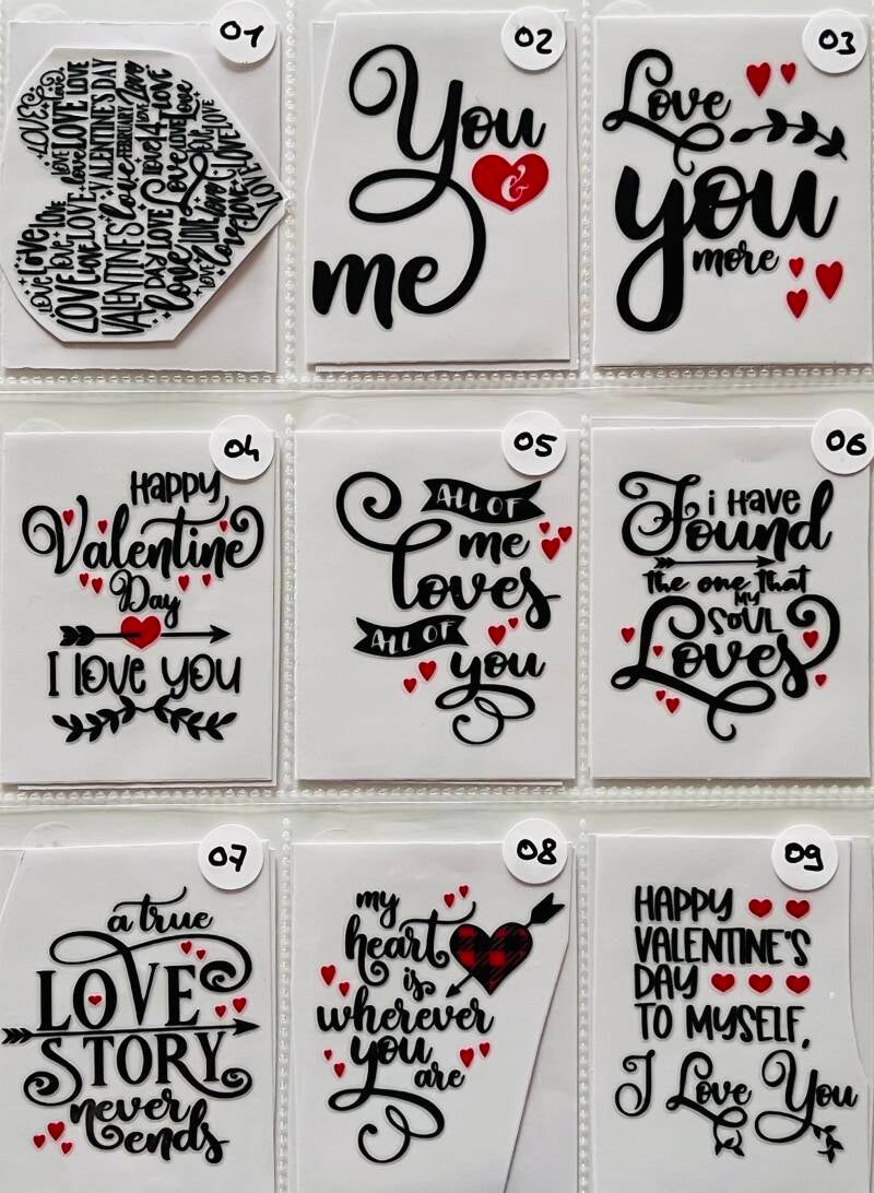 Déco DTF "Textes" Taille S