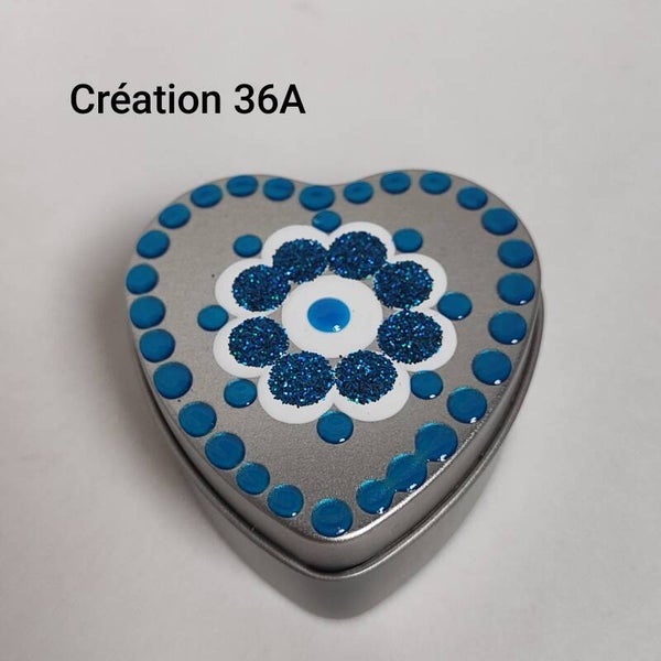 36A - Bougie coeur thé vert - 30g