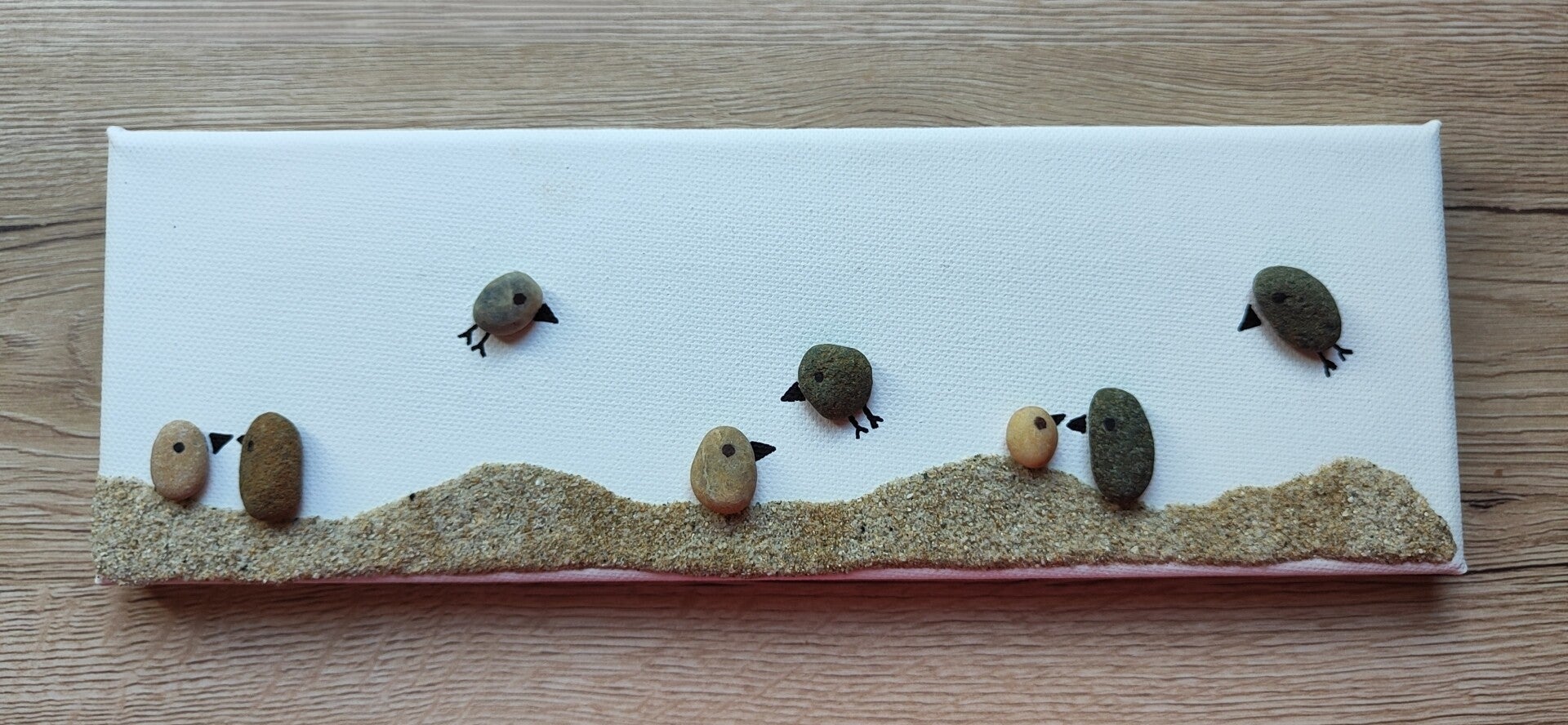 Toile panoramique "Sur la plage"