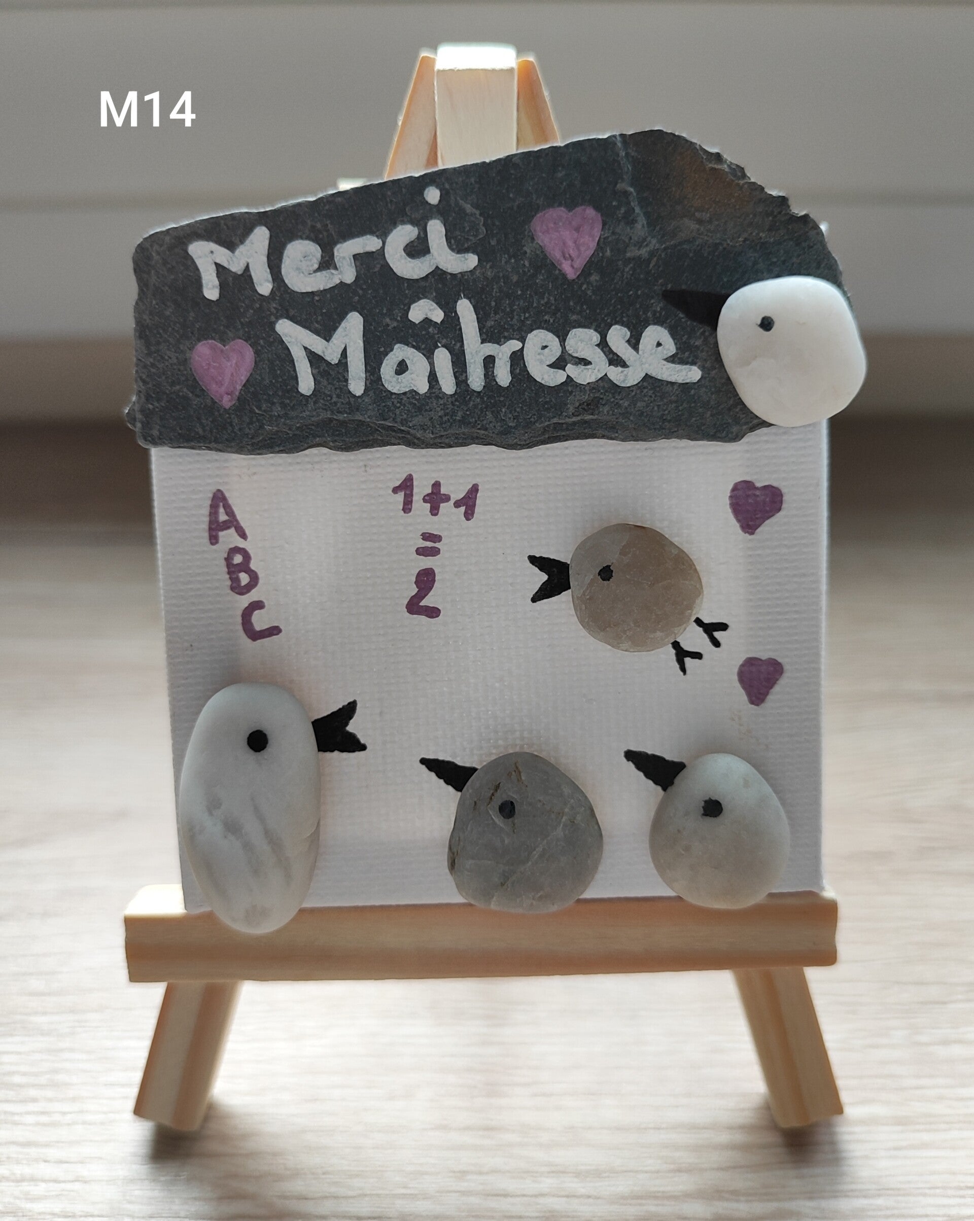 Mini toile sur chevalet - "maîtresse" M14