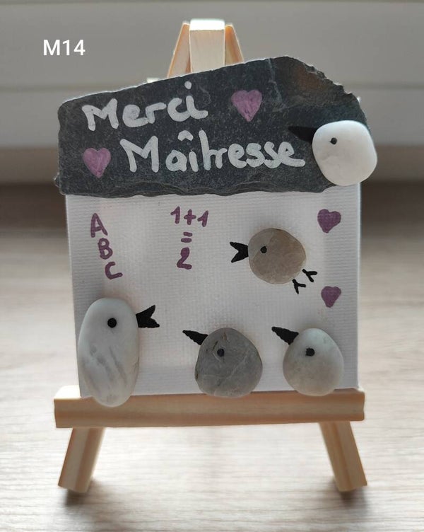 Mini toile sur chevalet - "maîtresse" M14