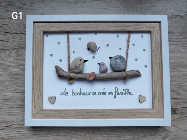 Cadre "famille" G1 bicolore