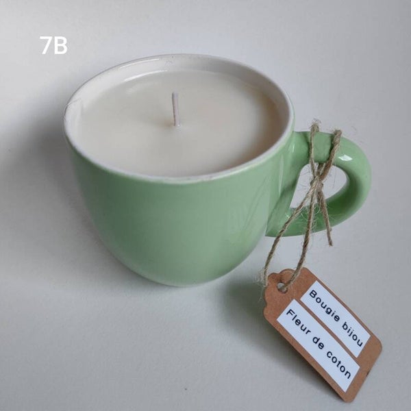 7B - Bougie bijou fleur de coton - 200g
