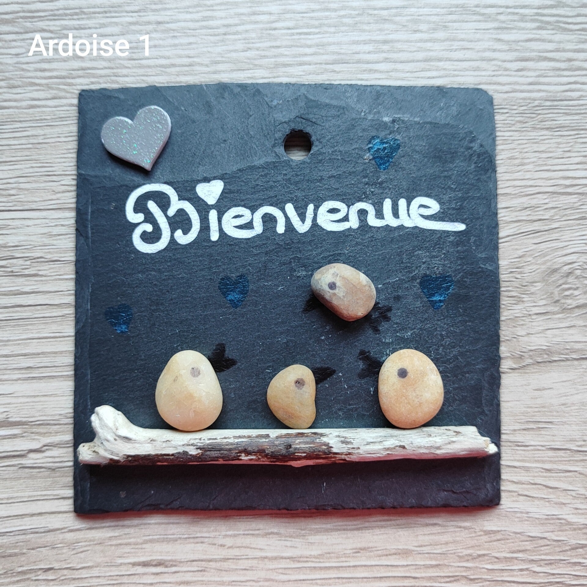 Ardoise carrée "famille" 1