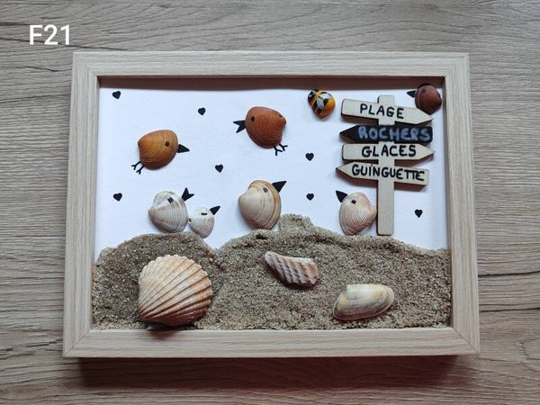 Cadre "paysage plage" F21