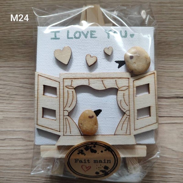 Mini toile "couple" M24