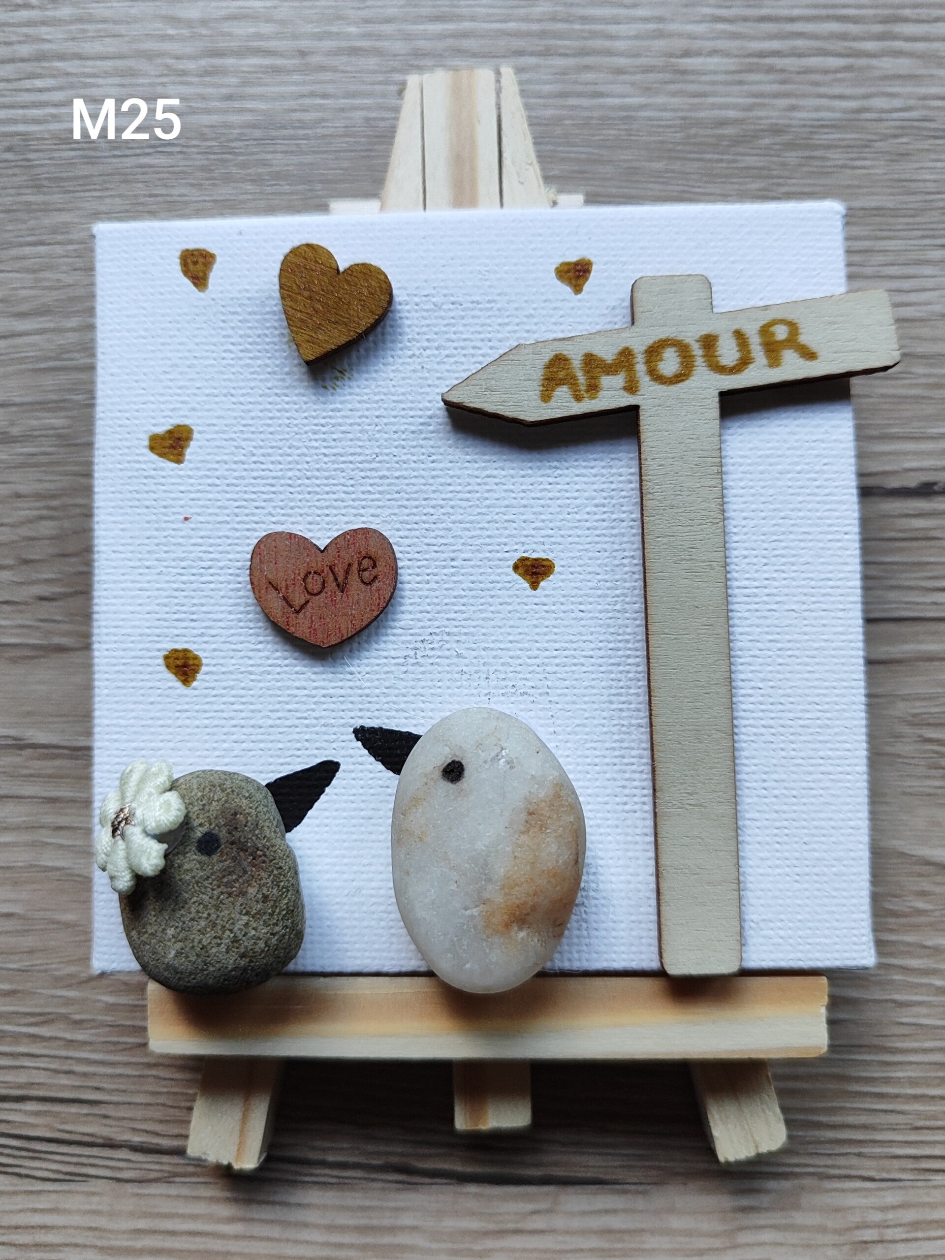 Mini toile "couple" M25