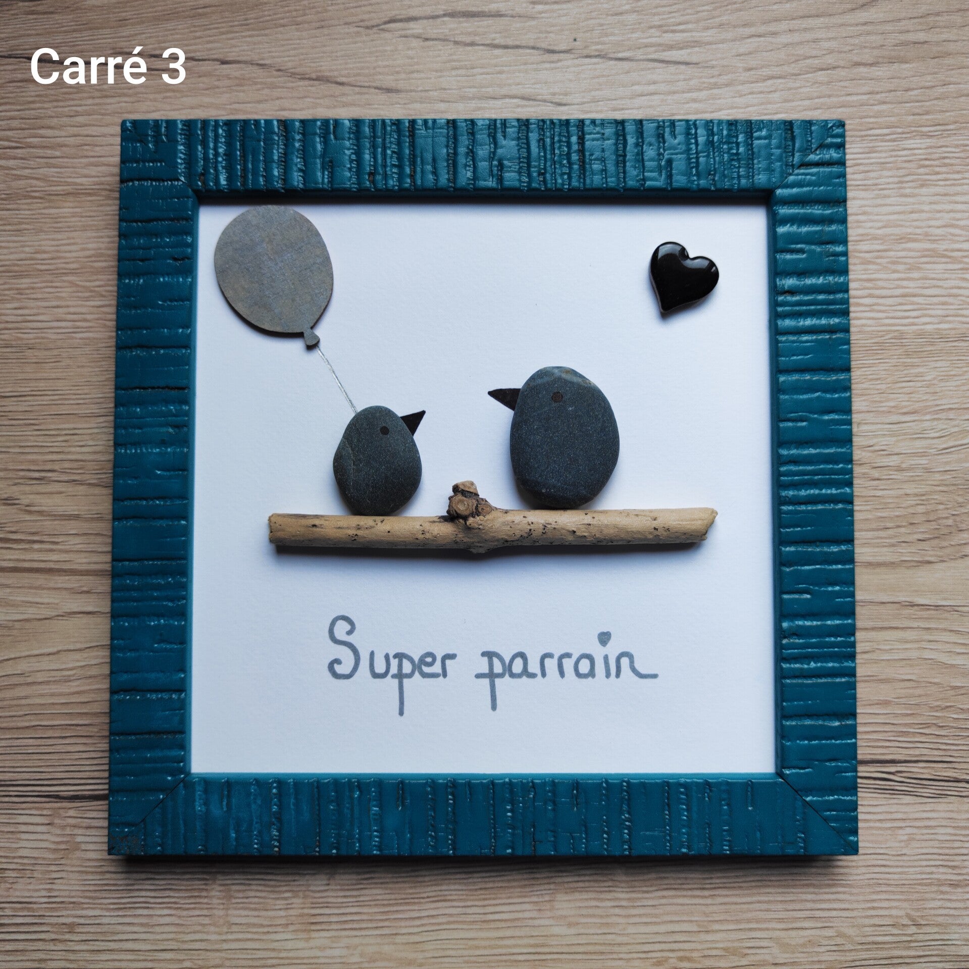 Cadre "parrain" carré 3
