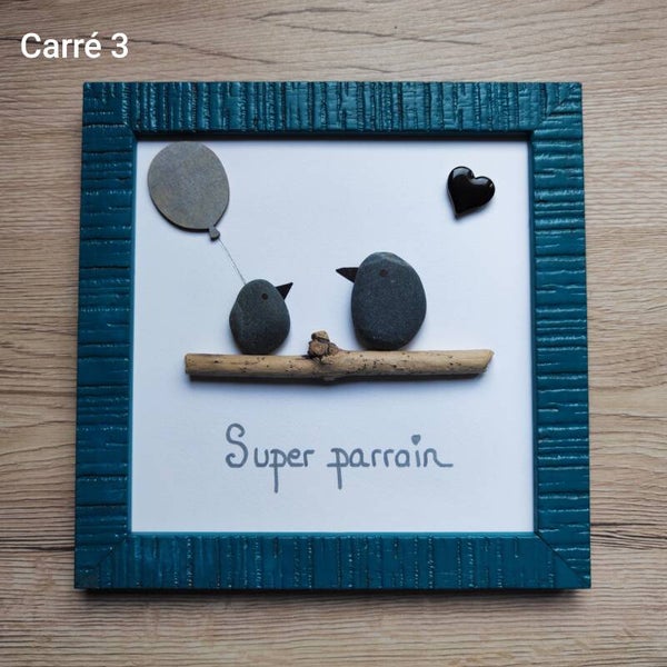 Cadre "parrain" carré 3