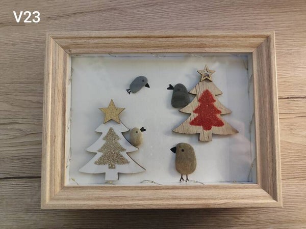 Cadre vitré lumineux "famille" V23