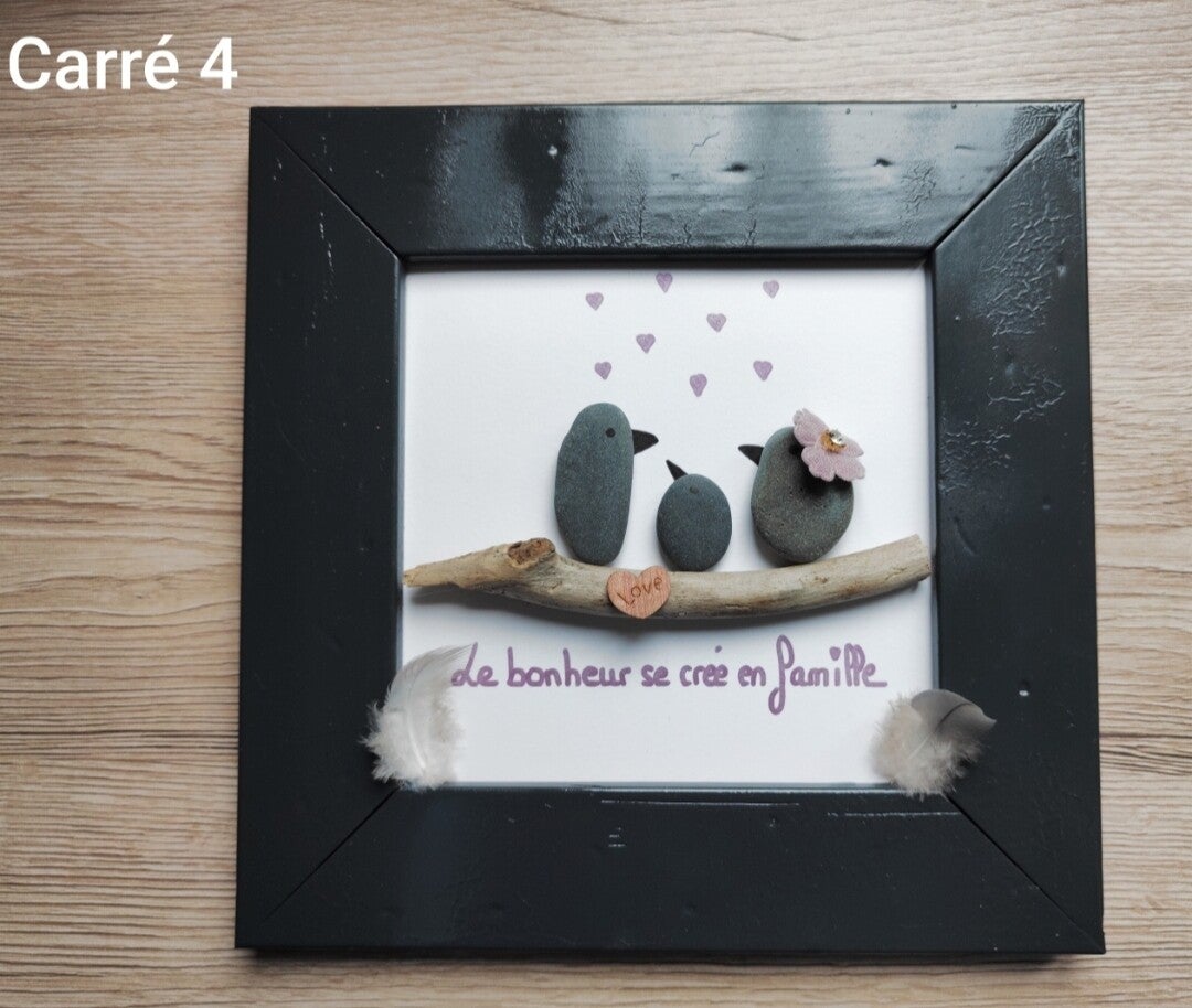 Cadre "famille" carré 4