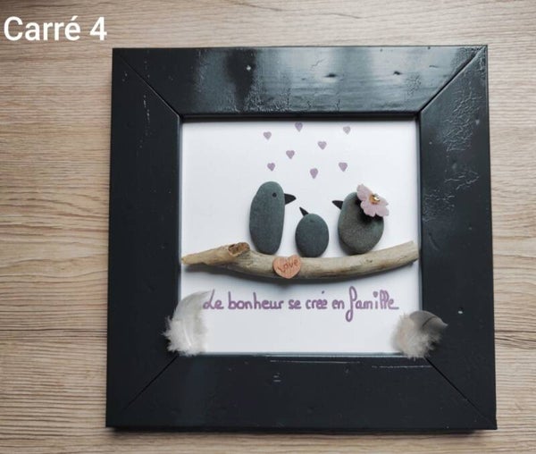 Cadre "famille" carré 4