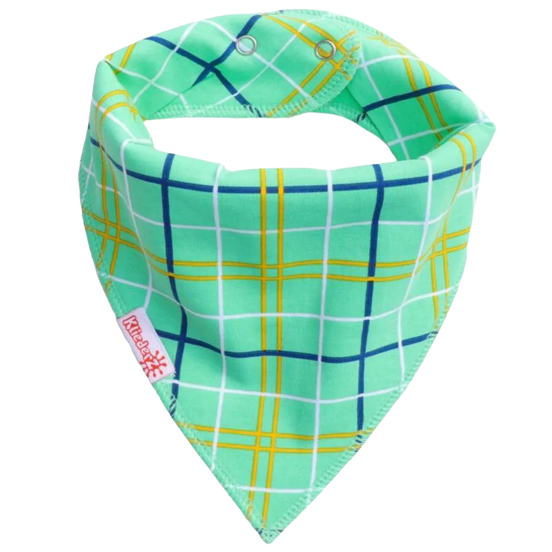 kwijlslab Tartan green