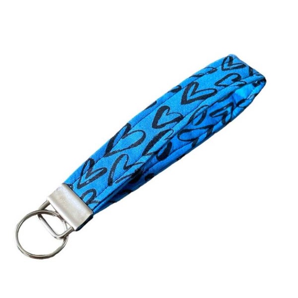 Pols sleutelhanger Blue heart