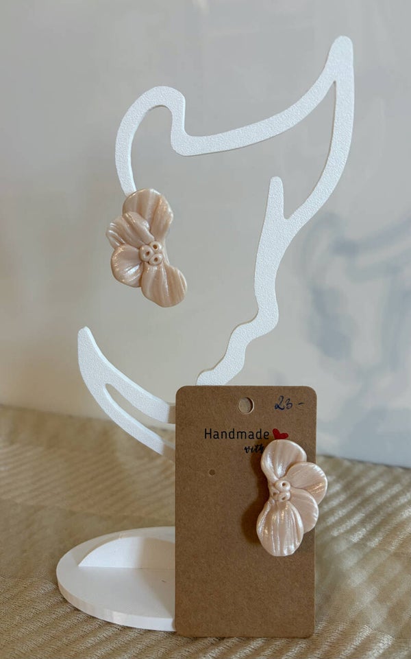 Ohrstecker halbe Blume Perlmutt