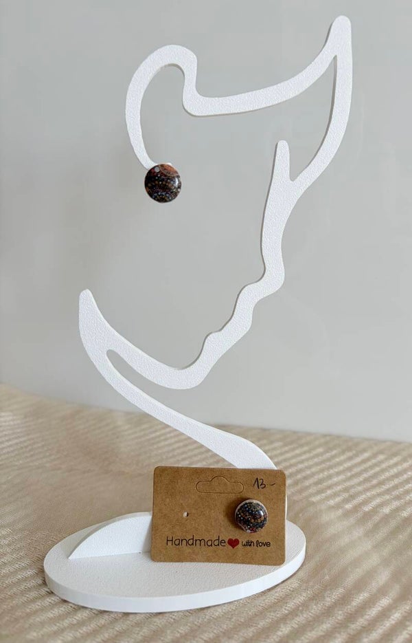 Ohrstecker gemustert