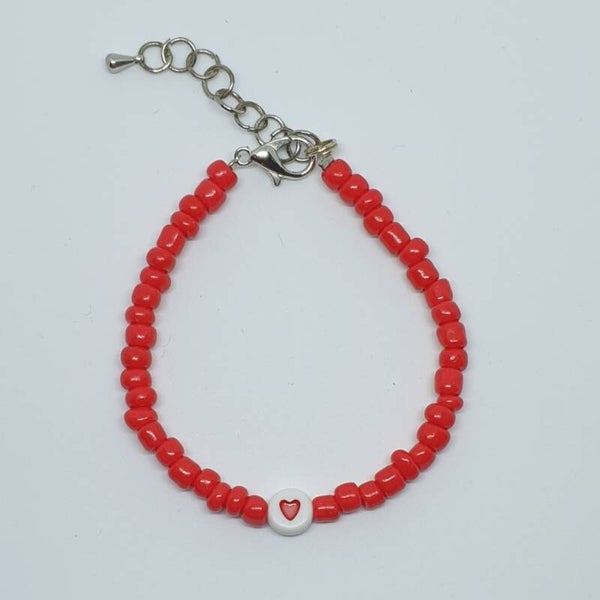 Red Love - Zilveren Armband