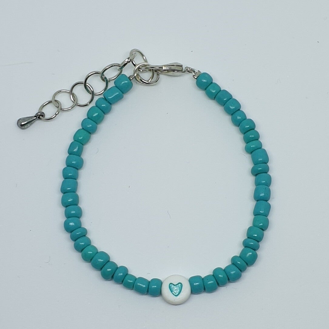Blue Love - Zilveren Armband