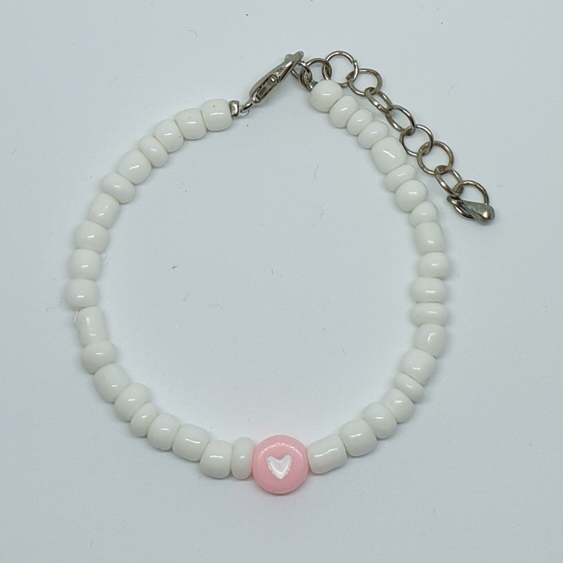 White Pink Love - Zilveren Armband