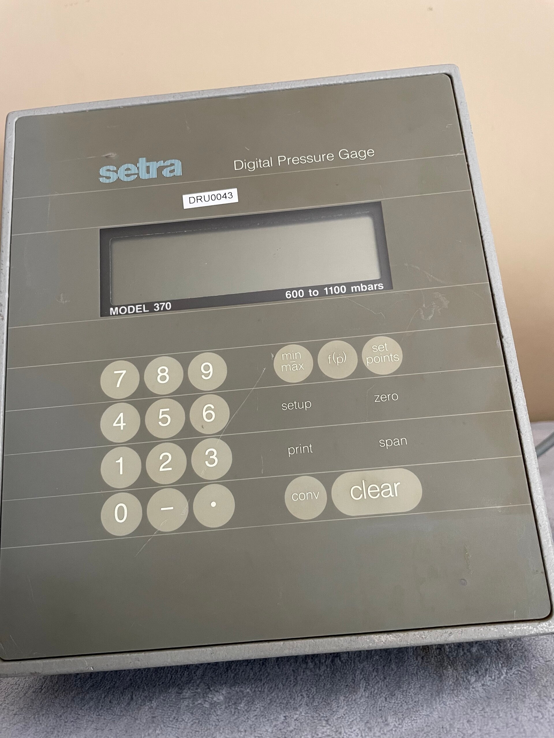 Setra Digital Pressure Gage barometer CoBo Engineering