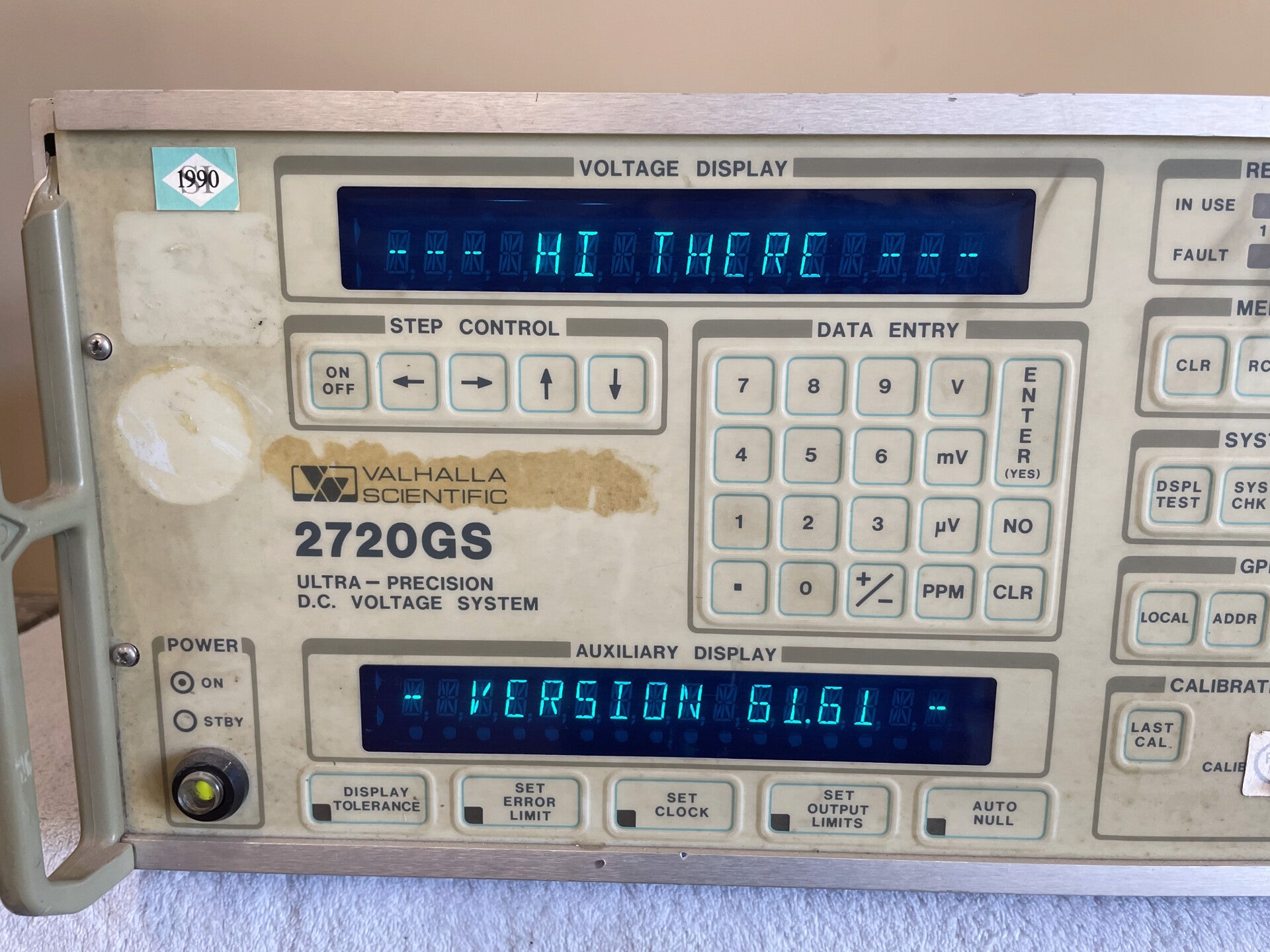 Valhalla 2720GS Ultra Precision DC voltage Calibrator