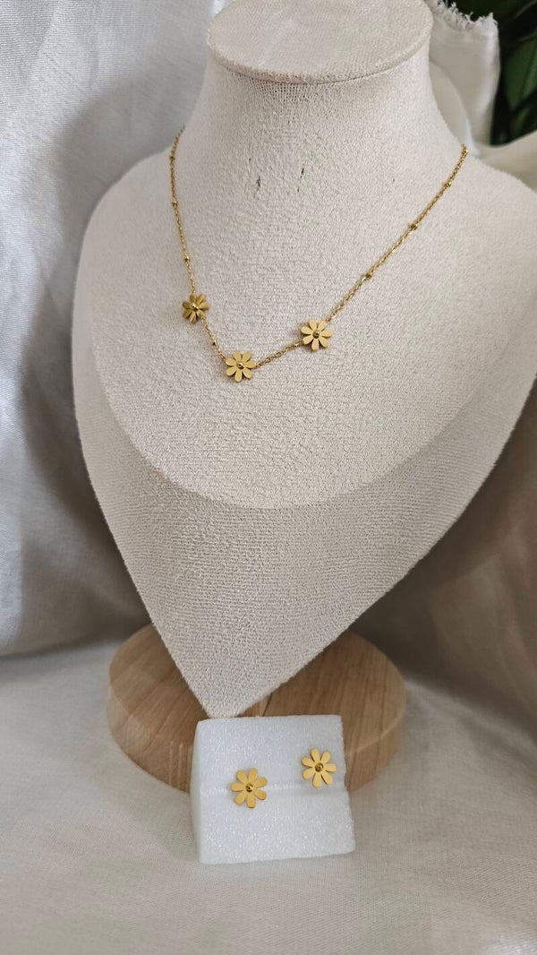 Collier 3 marguerite