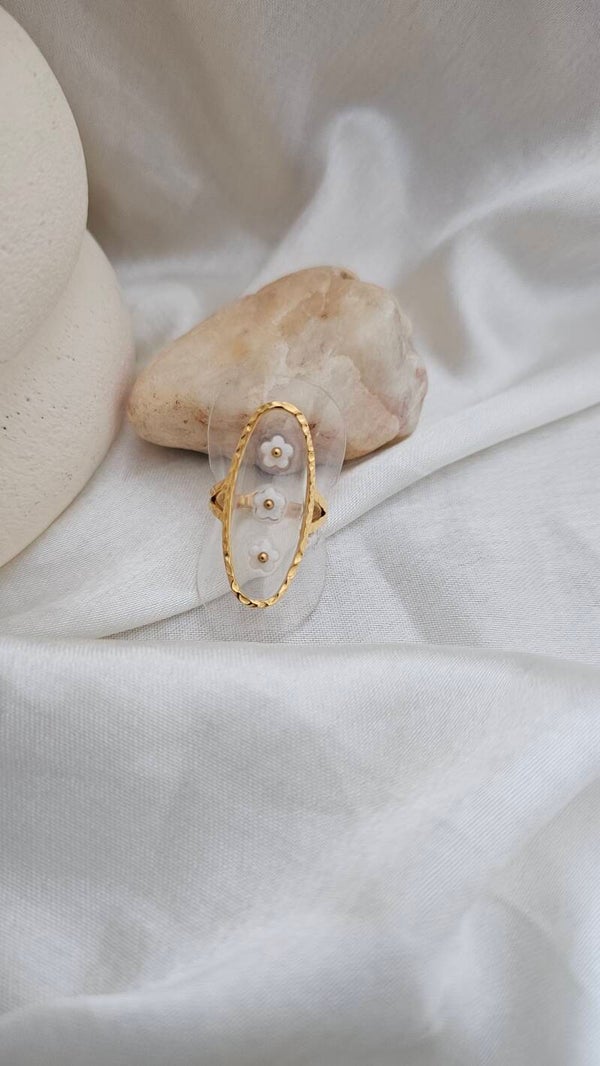 Bague transparent fleur