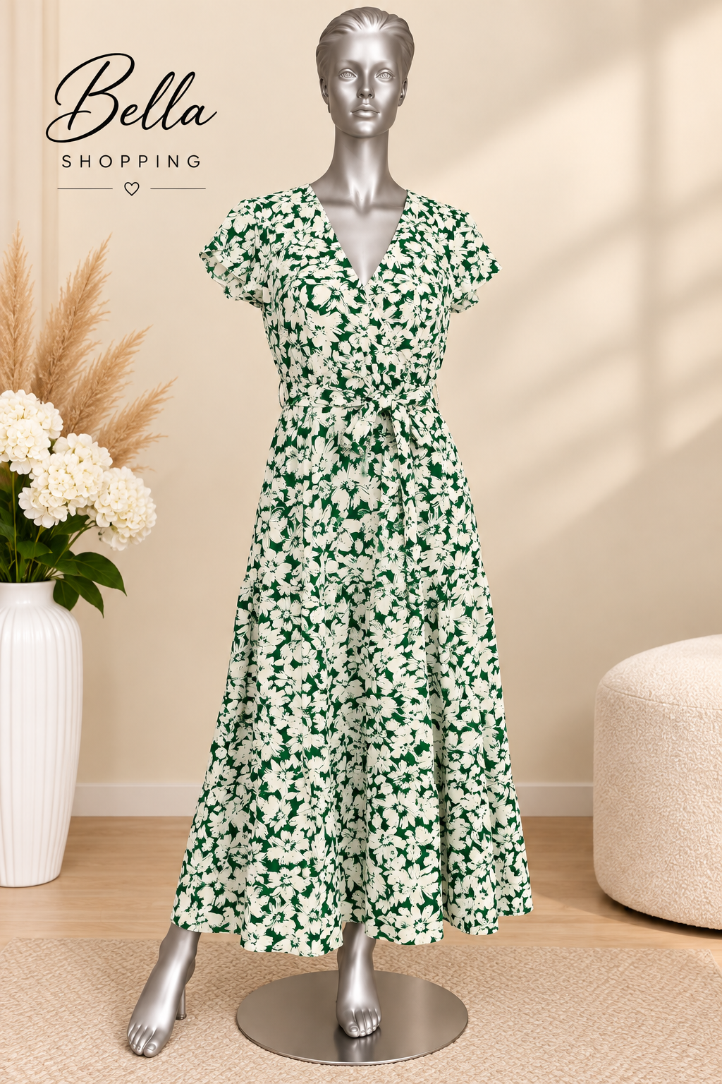 Robe longue fleurie élégante