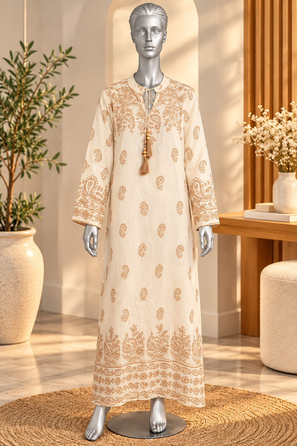 Blanc et beige