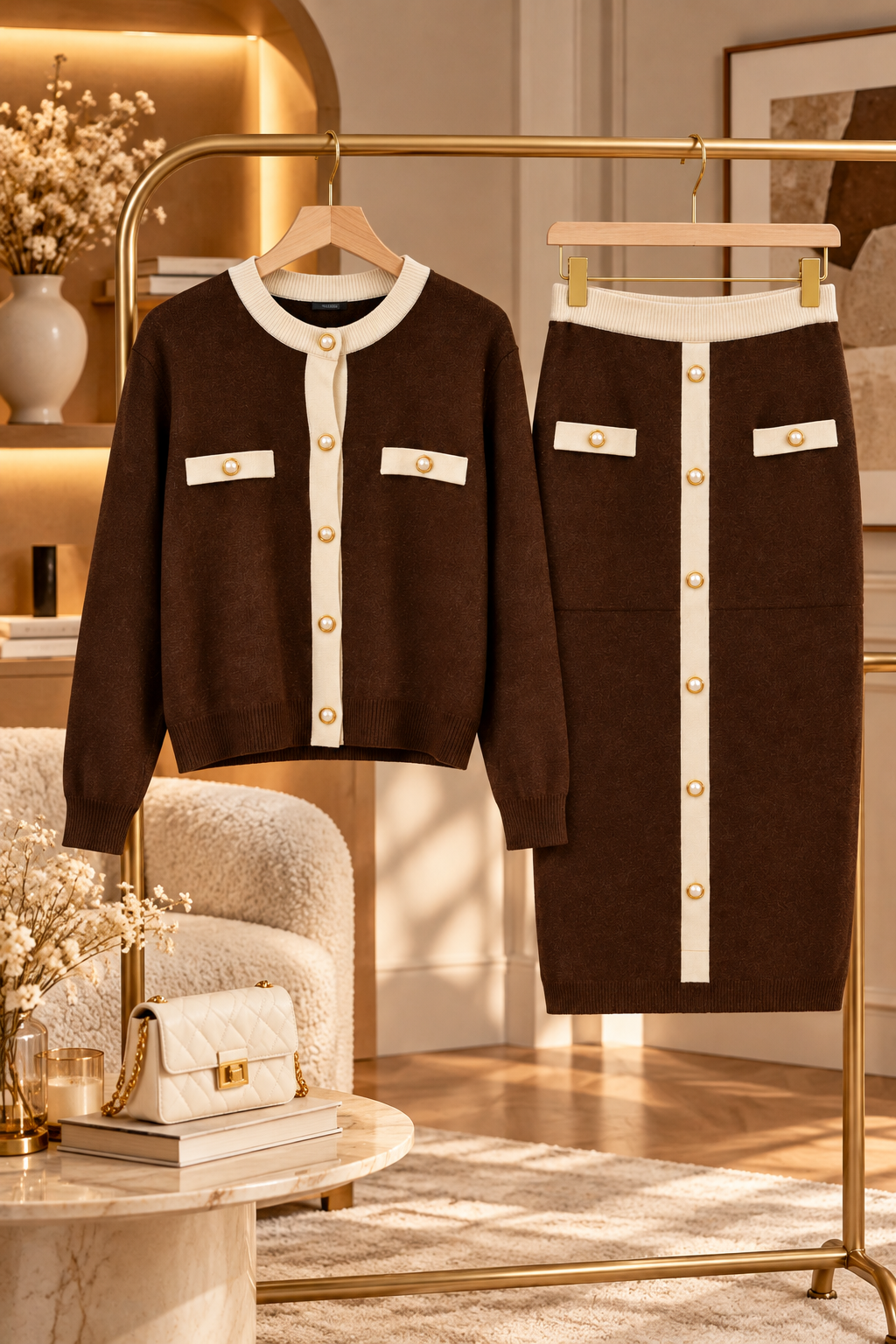 Marron et beige