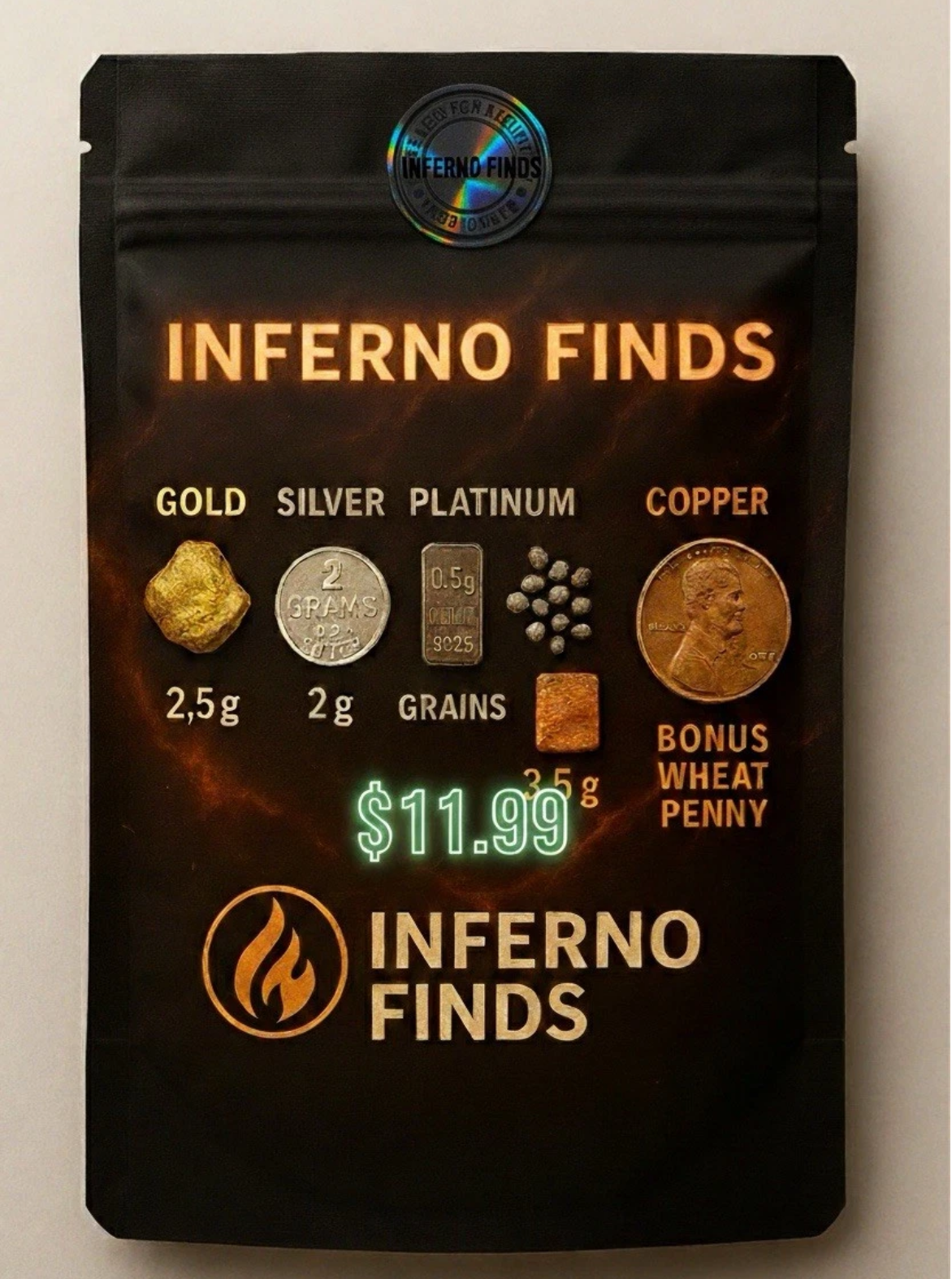 🔥  Inferno Finds 5 Metal Mystery Packs