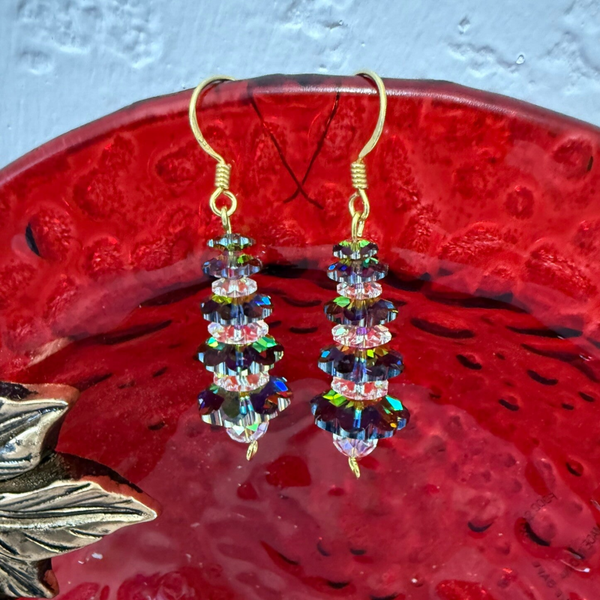 Swarovski multi-color trees