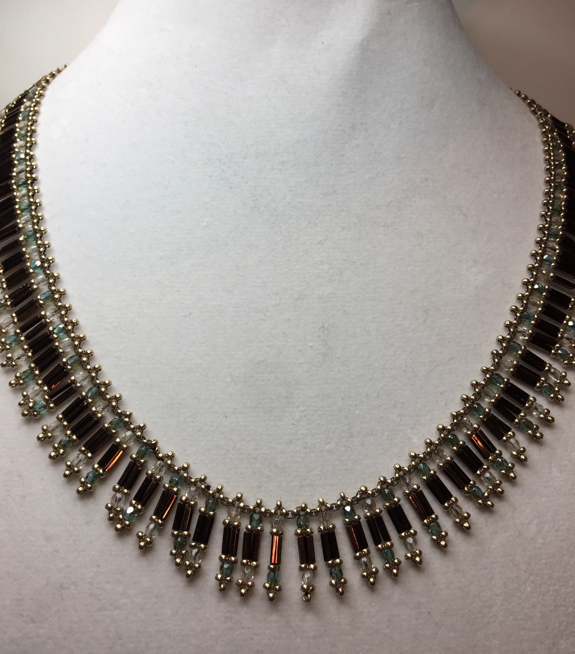 Multi-Beaded Crystal Necklace