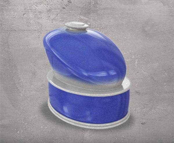 Urniq tank urn # bleu & Grey
