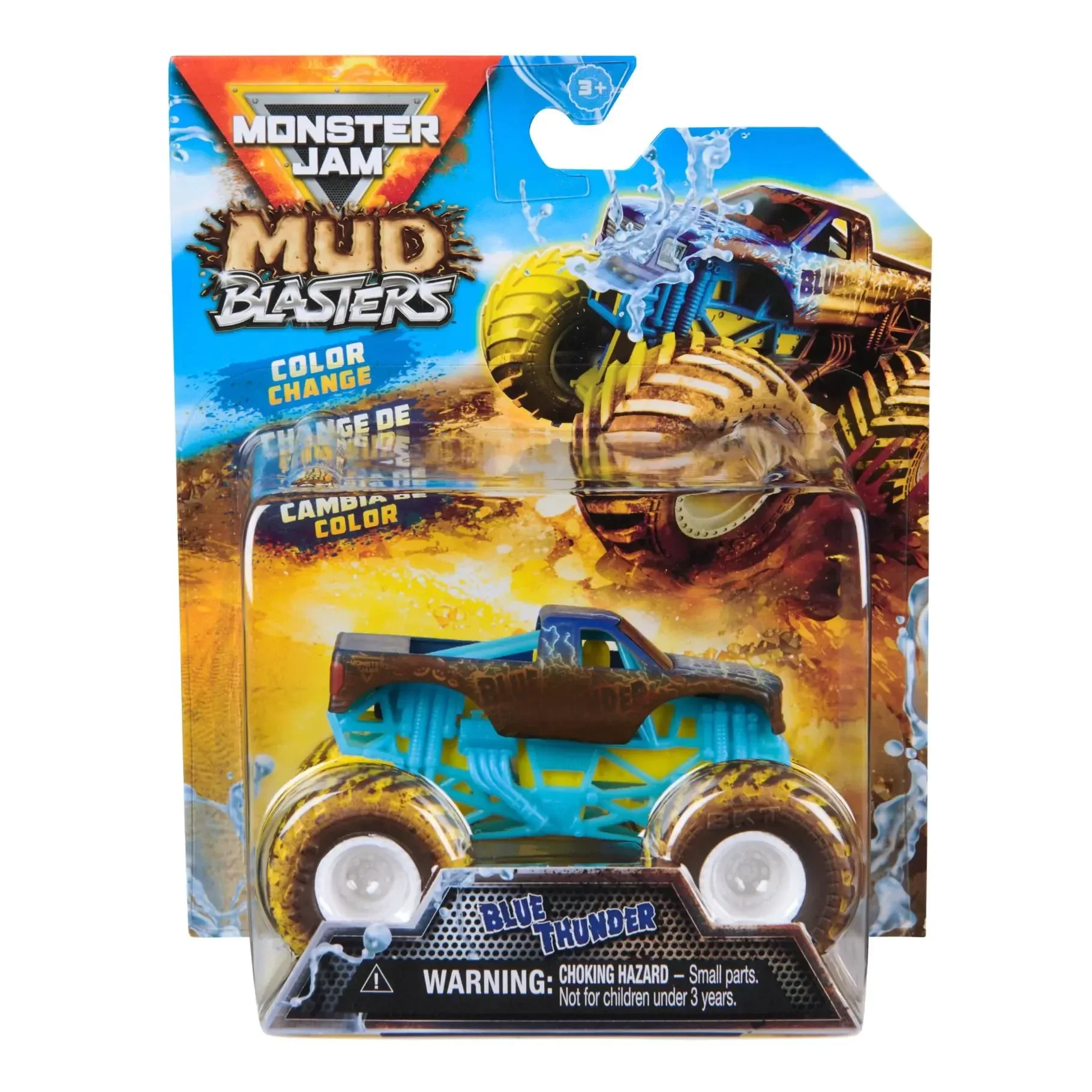 Monster Jam Mud Blasters 1:64 Die Cast Truck - Blue Thunder