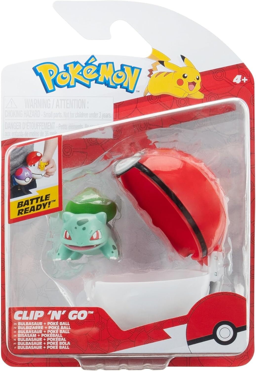 Pokemon Clip 'n Go Bulbasaur Poke Ball