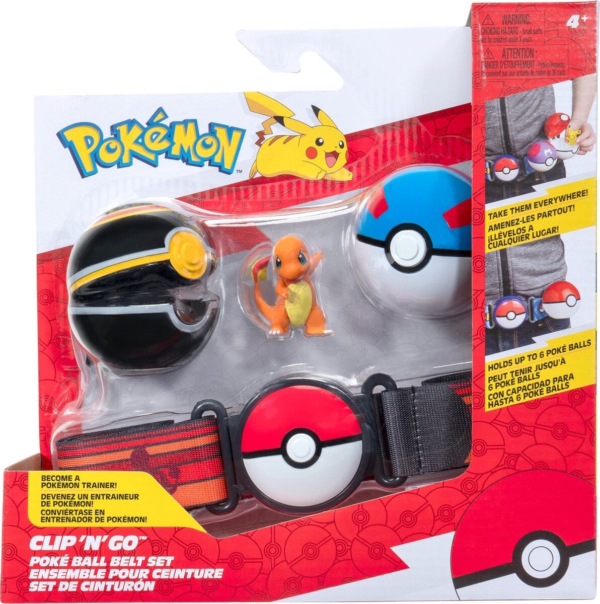 Pokemon Clip ‘N Go Poké Ball Gordelset - Charmander
