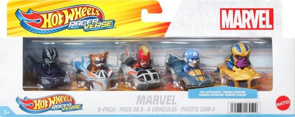 Hot Wheels Racer Verse 1:64 - 5-Pack: Marvel