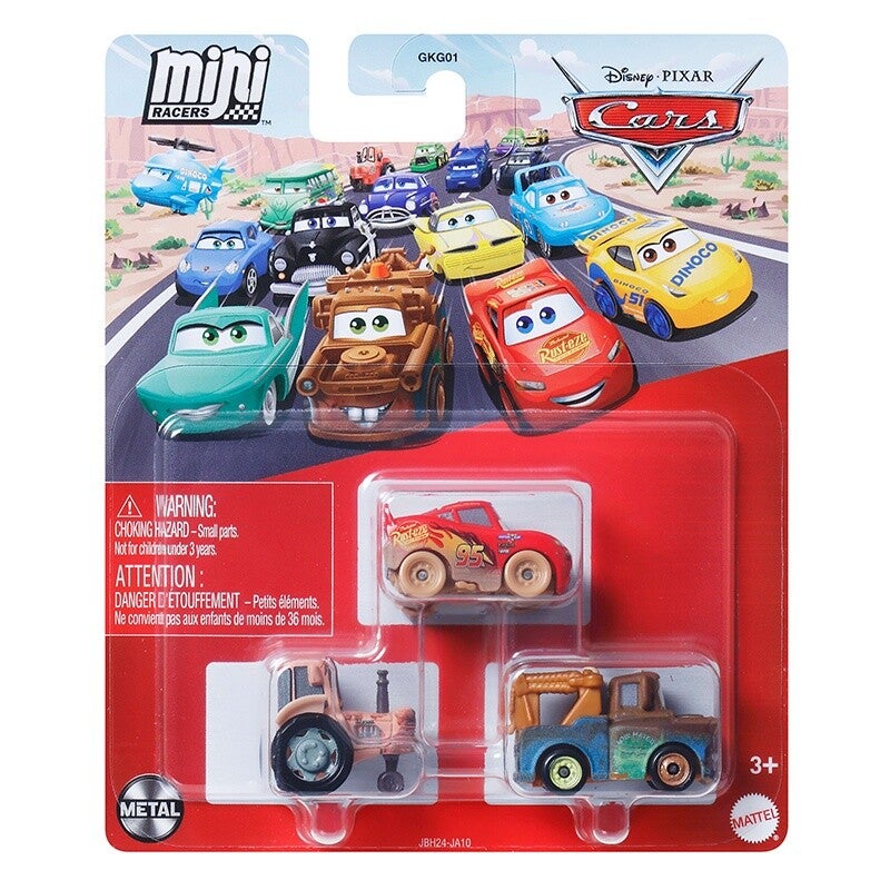 Disney Pixar Cars Mini Racers Set van 3 Auto's (JBH24)