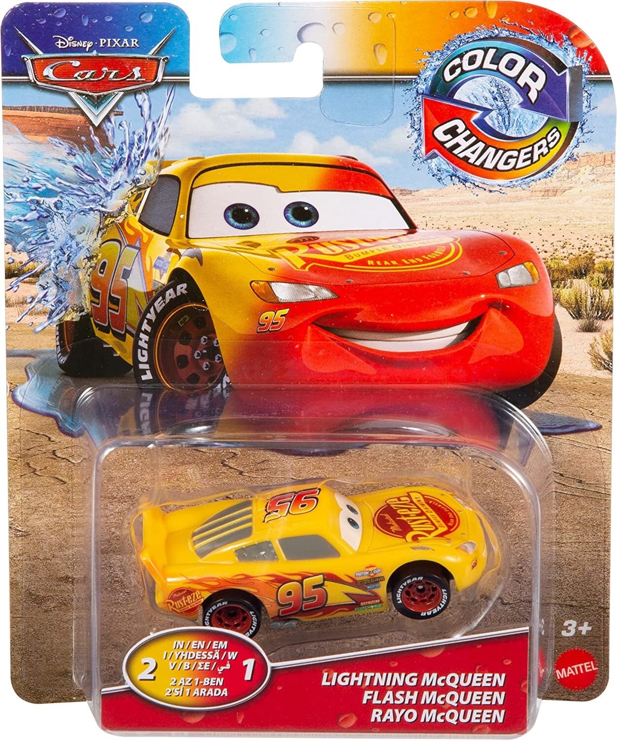 Disney Pixar Cars Color Changers 2-in-1 - Lightning McQueen