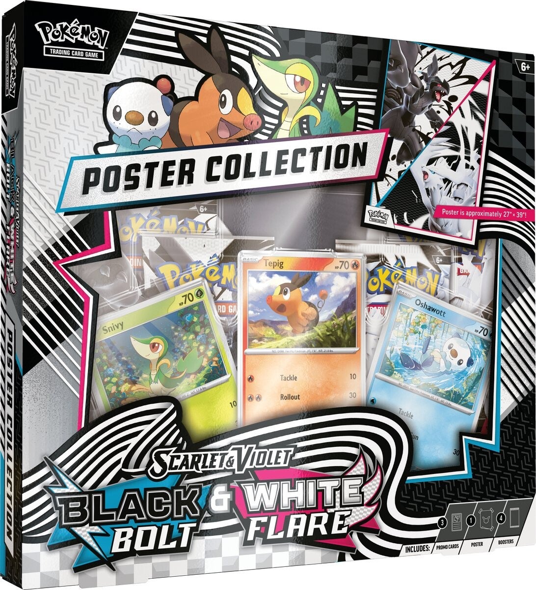 Pokemon TCG Scarlet & Violet - Black Bolt & White Flare - Poster Collection