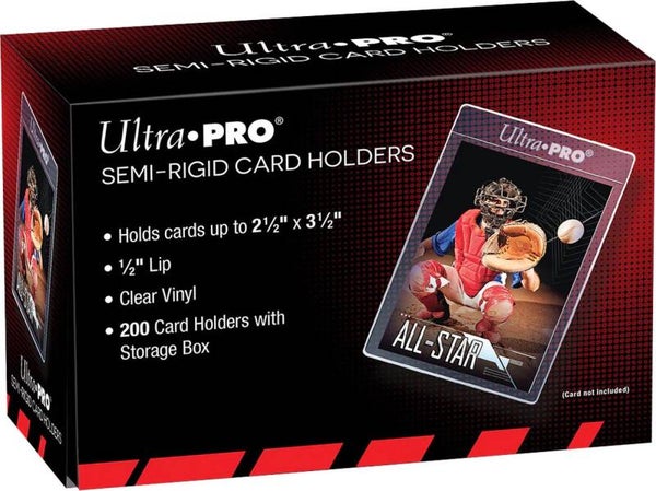 Ultra Pro Semi-Rigid Card Holders Transparant (200 stuks)