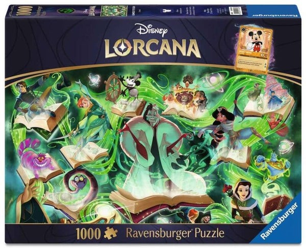 Disney Lorcana - Glimmers of the Realm - Emerald Puzzel (1000 stukjes) + Promokaart