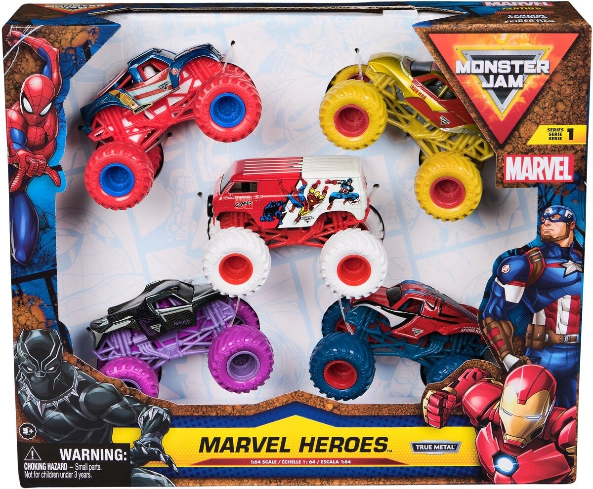 Monster Jam Marvel Heroes 5-Pack